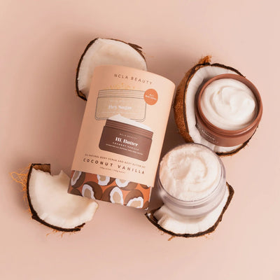 COCONUT VANILLA BODY SCRUB + BODY BUTTER GIFT SET | Body Cream | LOSHEN & CREM