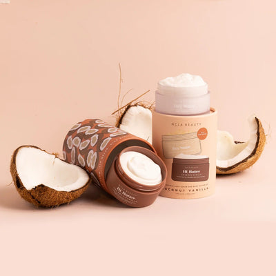 COCONUT VANILLA BODY SCRUB + BODY BUTTER GIFT SET | Body Cream | LOSHEN & CREM