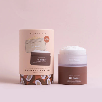 COCONUT VANILLA BODY SCRUB + BODY BUTTER GIFT SET | Body Cream | LOSHEN & CREM