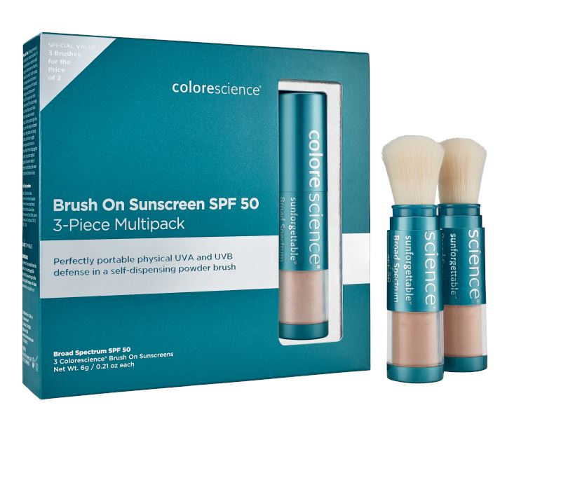 ENVIROSCREEN™ PROTECTION BRUSH-ON MULTI-PACK: 3 BRUSHES SPF 50 | Sun protection powder | LOSHEN & CREM