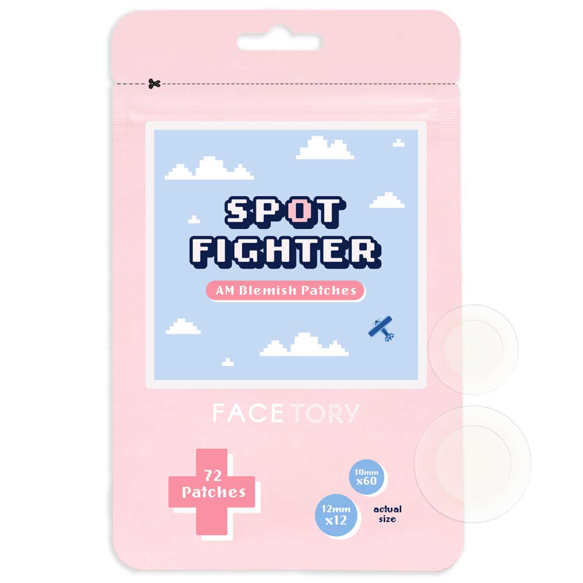 FACETORY SPOT FIGHTER BLEMISH PATCHES FOR ACNE AND PIMPLES - AM | spot treatment | LOSHEN & CREM