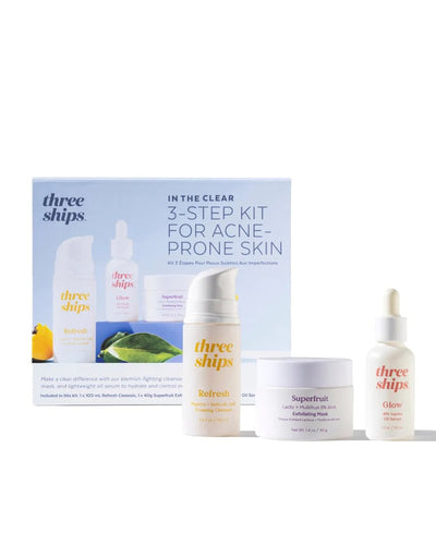 IN THE CLEAR 3-STEP KIT FOR BLEMISH-PRONE SKIN | SkinCare Kit | LOSHEN & CREM