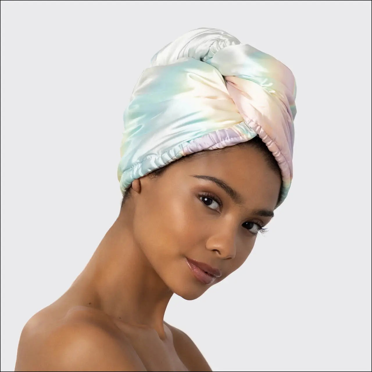 KITSCH SATIN WRAPPED HAIR TOWEL | Hair Styling Tools | LOSHEN & CREM