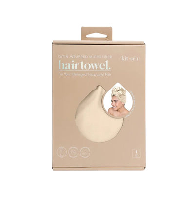 KITSCH SATIN WRAPPED HAIR TOWEL | Hair Styling Tools | LOSHEN & CREM