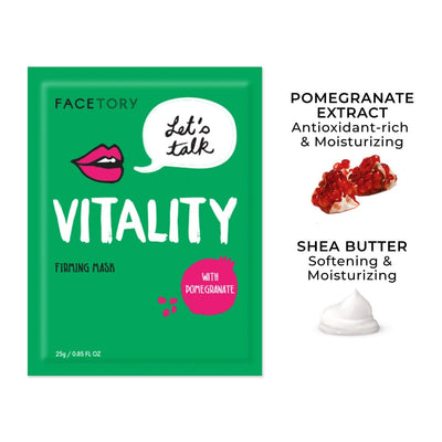 LET'S TALK VITALITY SHEET MASK - FIRMING | Sheet Mask | LOSHEN & CREM