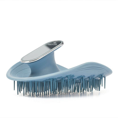 MANTA HAIR BRUSH - Blue with mirror | Combs & Brushes | LOSHEN & CREM