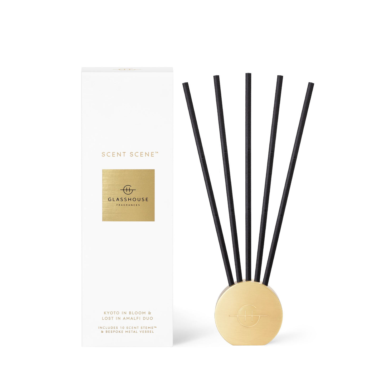 SCENT SCENE DUO-LOST IN AMALFI & KYOTO IN BLOOM  | Reeds Diffuser | LOSHEN & CREM