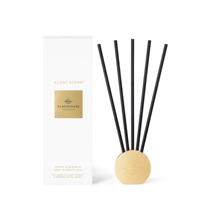 SCENT SCENE DUO-LOST IN AMALFI & KYOTO IN BLOOM  | Reeds Diffuser | LOSHEN & CREM